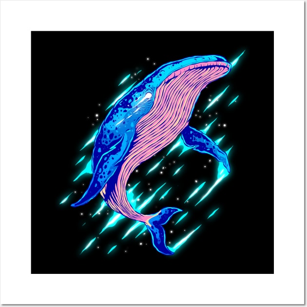 NFTee Blue Whale Wall Art by Emkay